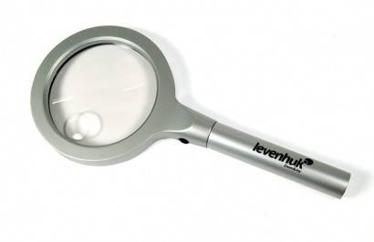 Lupa levenhuk zeno 600 z podświetleniem led, 2,5/5x, 90/21 mm, metalowa